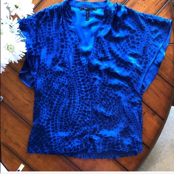 BCBGMaxAzria | Silk Jacquard Blouse croc print - Picture 4 of 11